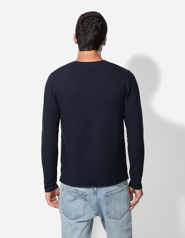 Pulóver - Kerek nyakkivágás - világos barna