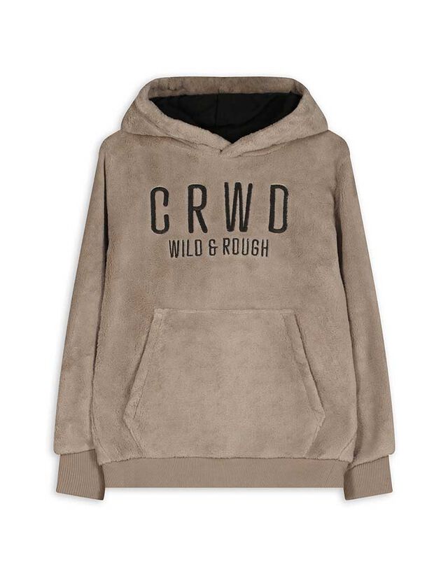 Kapucnis felső - Plüss - zöld