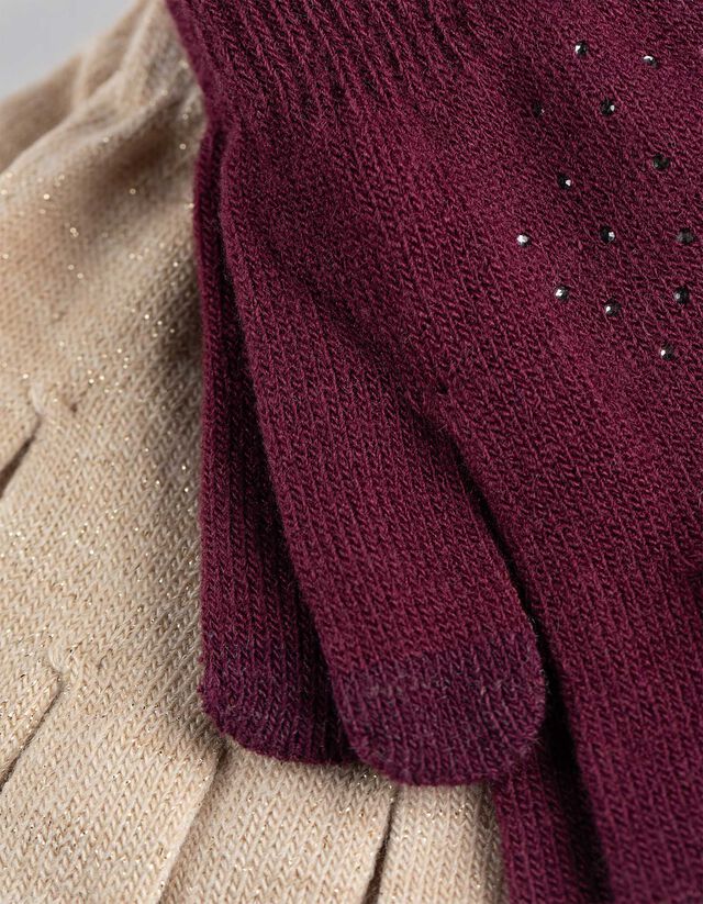 Kesztyű - 2 darabos csomag - feher