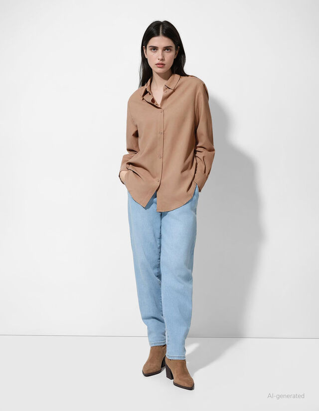 Blúz - poliészter - vilagoskek