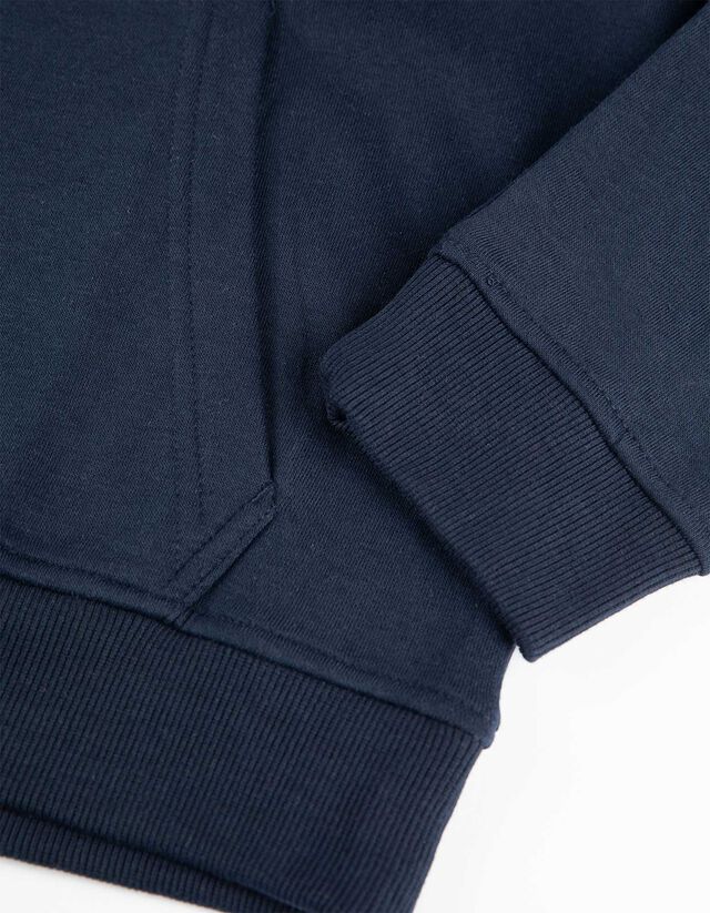 Kapucnis felső - Pamut keverék - sotetkek