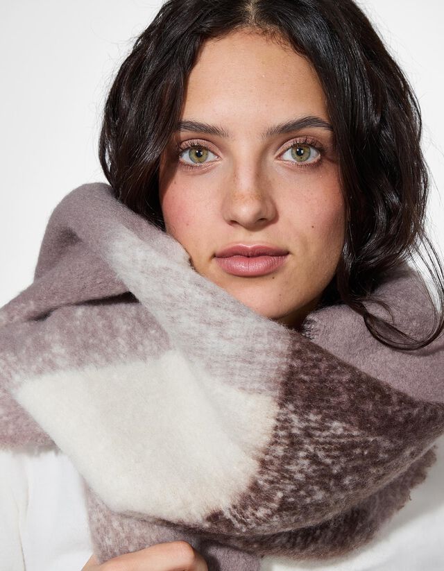 Sál - Kockás - bézs