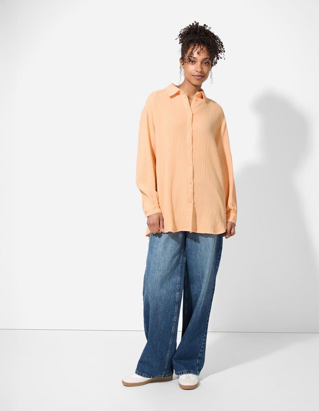 Blúz - Muszlin - vilagos zold