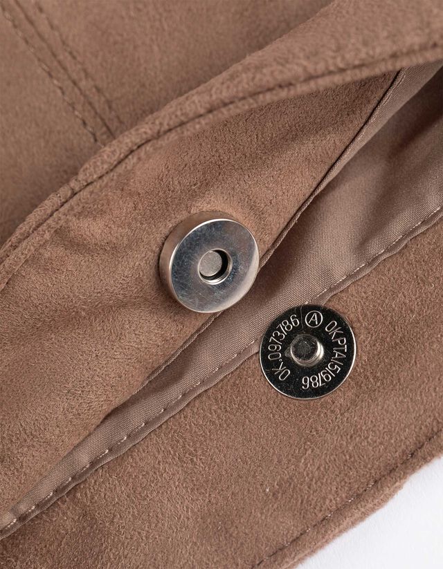 Táska - Bőrhatású - sötétbarna