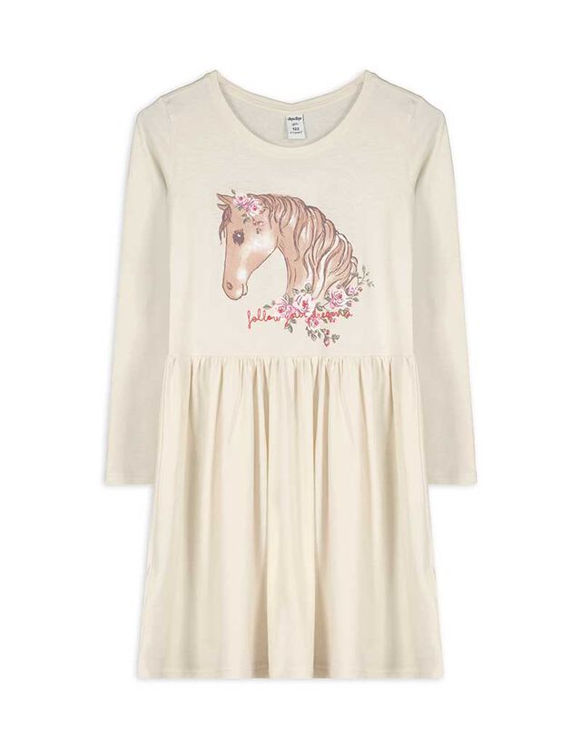 Ruha - Nyomott minta - bézs