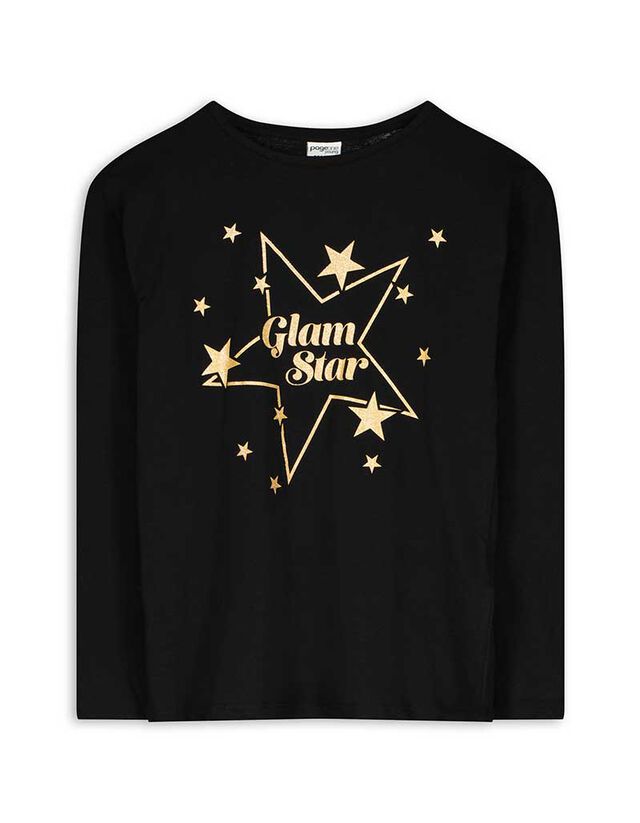 Hosszú ujjú felső - Elülső nyomtatás - pink