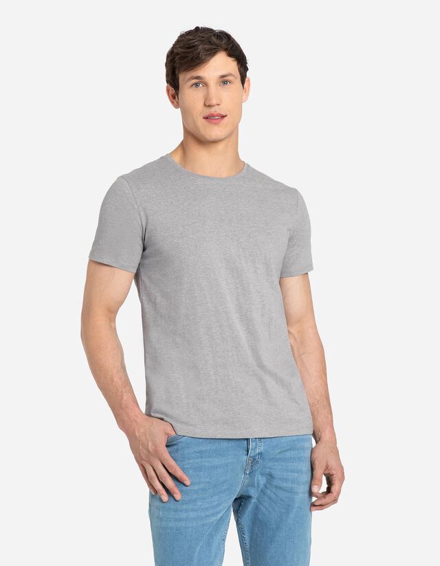 Póló - Melírozott - fekete