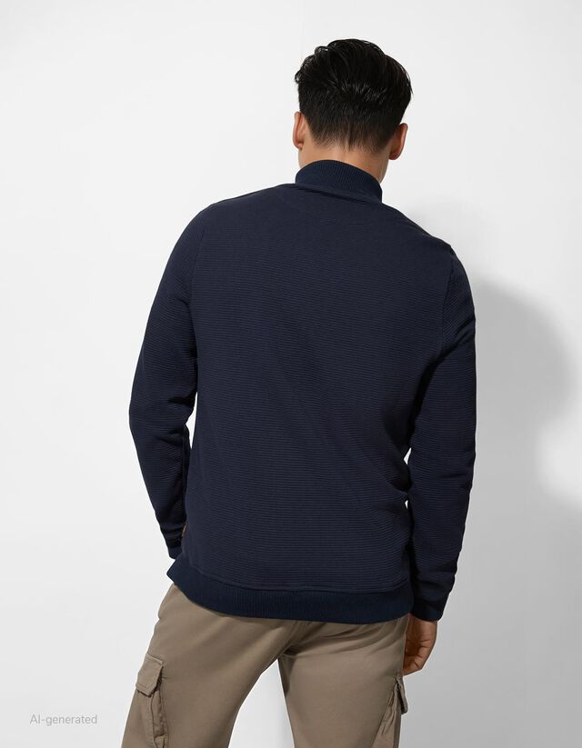 Cipzáros melegítőfelső - Anyagkeverék - sotetkek