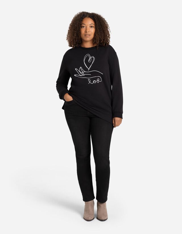 Farmernadrág - Bokahossz - fekete