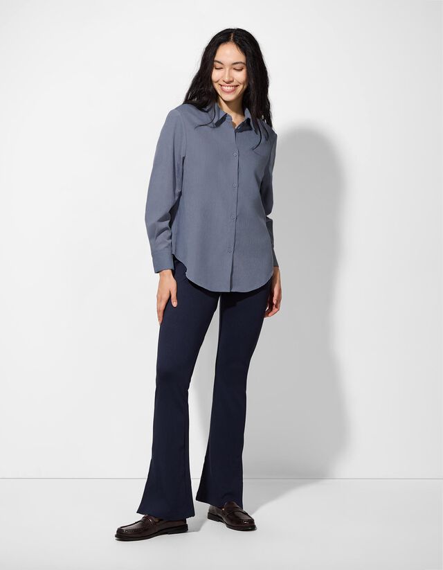 Blúz - poliészter - vilagoskek