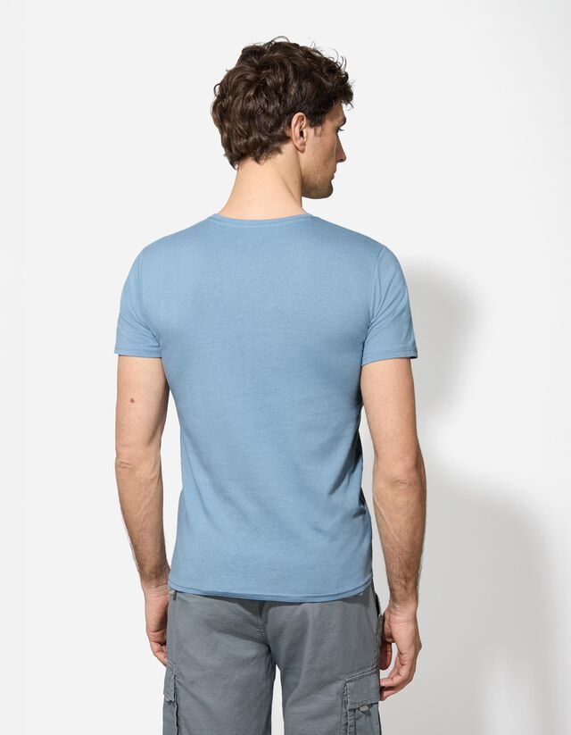 Póló - Nyomott minta - fekete