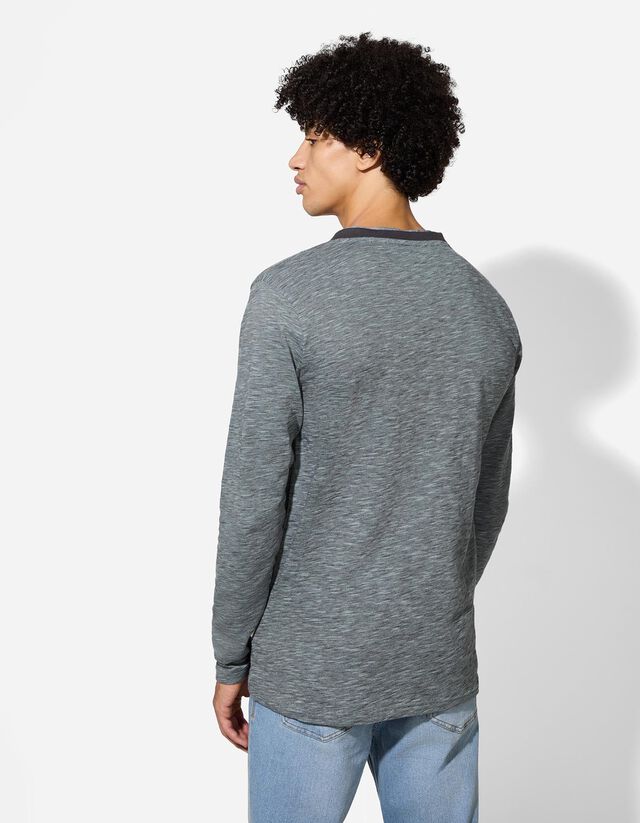 Hosszú ujjú felső - Kétrétegű hatás - zöld