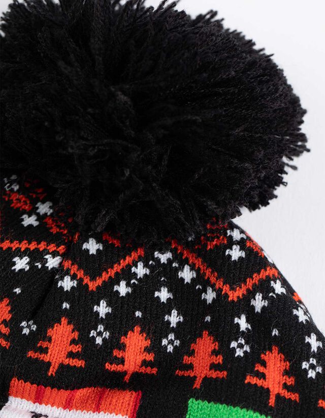 Pomponos sapka - Minecraft - fekete