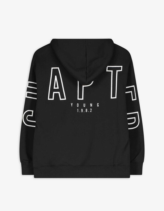 Kapucnis felső - Túlméretezett fazon - feher