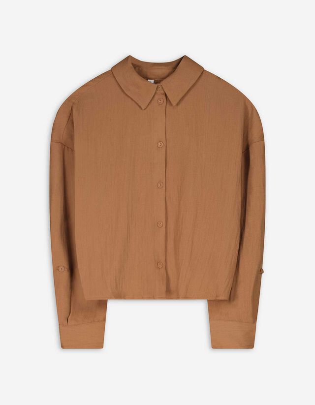 Blúz - Egyszínű - világos barna