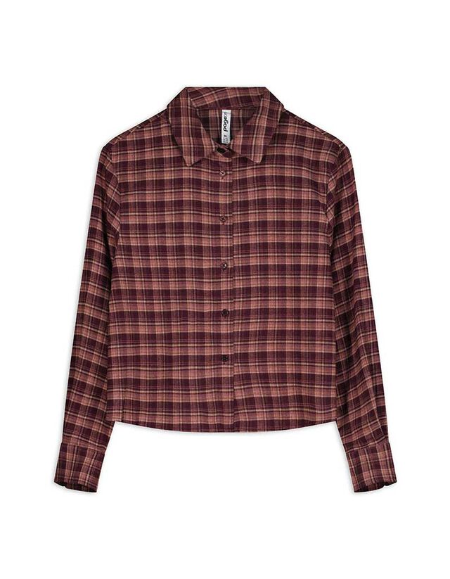 Blúz - Kockás - bézs