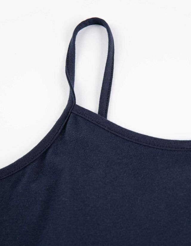 Ujjatlan felső - Spagettipántos - vilagos szurke