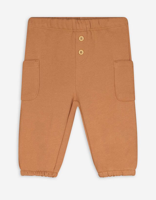 Szabadidőnadrág - Melegítőszövet - világos barna