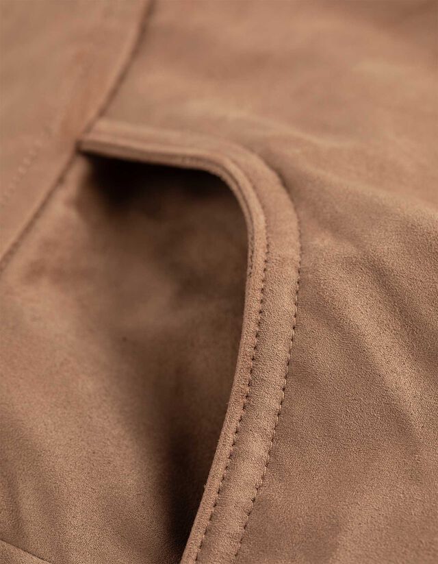 Szoknya - Velúr utánzat - barna