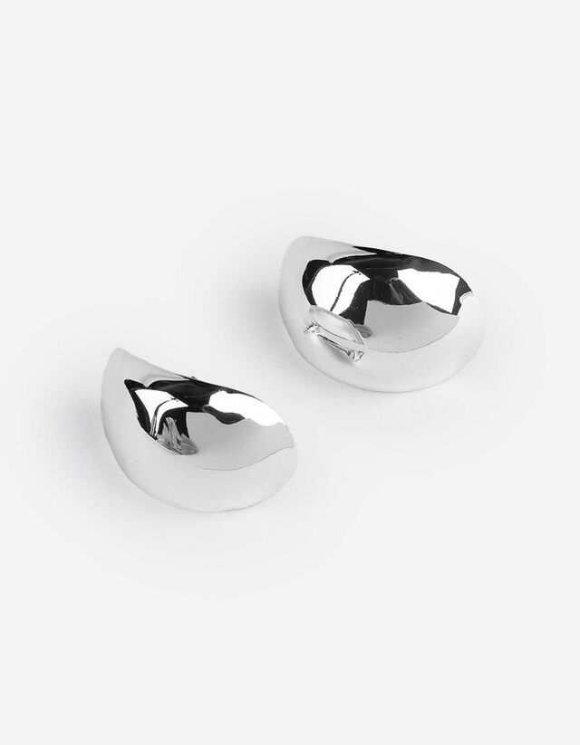 fülbevaló - Egyszínű - ezust