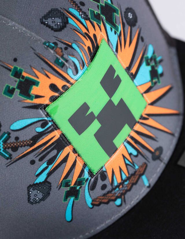 Baseball sapka - Minecraft - fekete