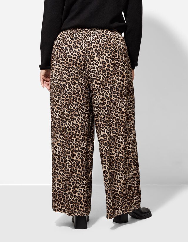 Culotte nadrág - Párducmintás - bézs