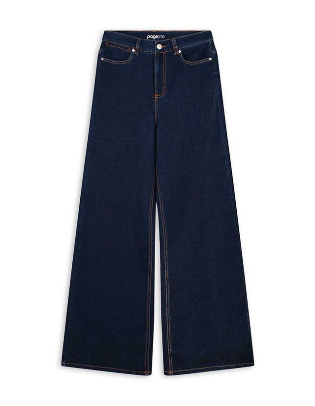 Farmernadrág - Széles fazon - kék