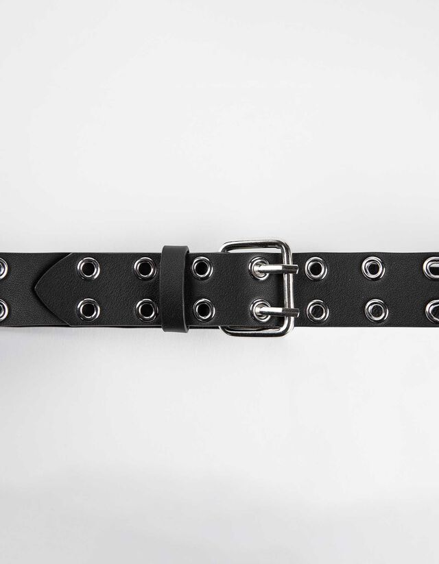 Öv - Szegecselt - fekete