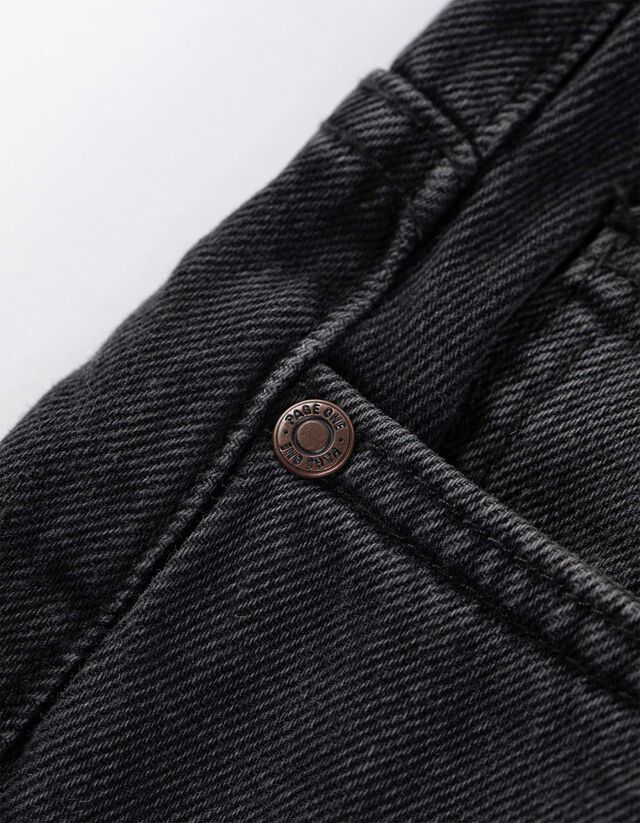 Farmernadrág - Ballon szabás - fekete