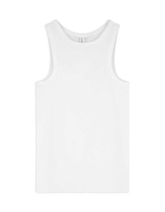 Ujjatlan felső - Bordázott - sötétbarna