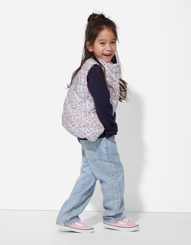 Steppelt mellény - Virágmintás - feher