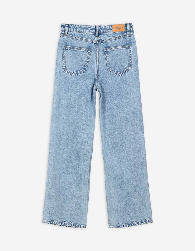 Farmernadrág - Eltérő színű csíkkal - vilagoskek