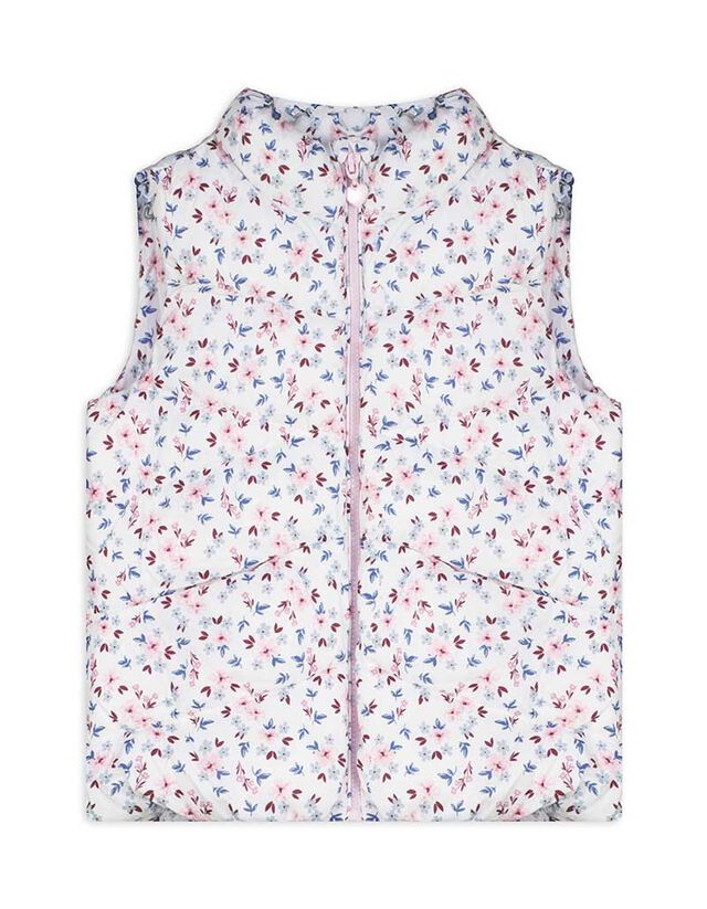 Steppelt mellény - Virágmintás - feher