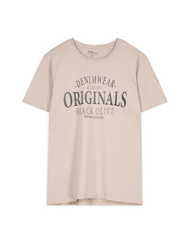 Póló - Nyomott minta - sárga