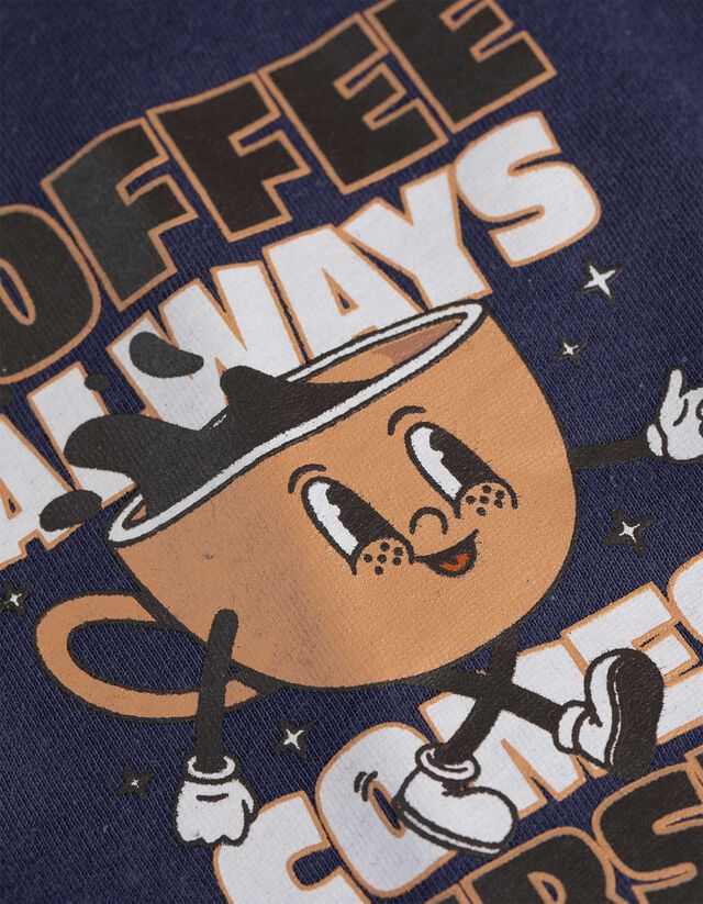 Póló - Hátul nyomtatott minta - feher