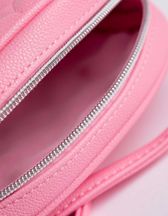 Kézitáska - Bőrhatású - pink