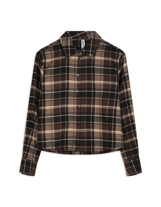 Blúz - Kockás - bézs