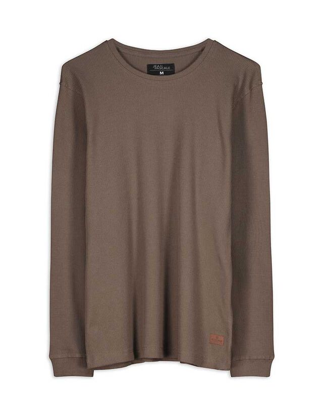 Hosszú ujjú felső - Normál fazon - szürke