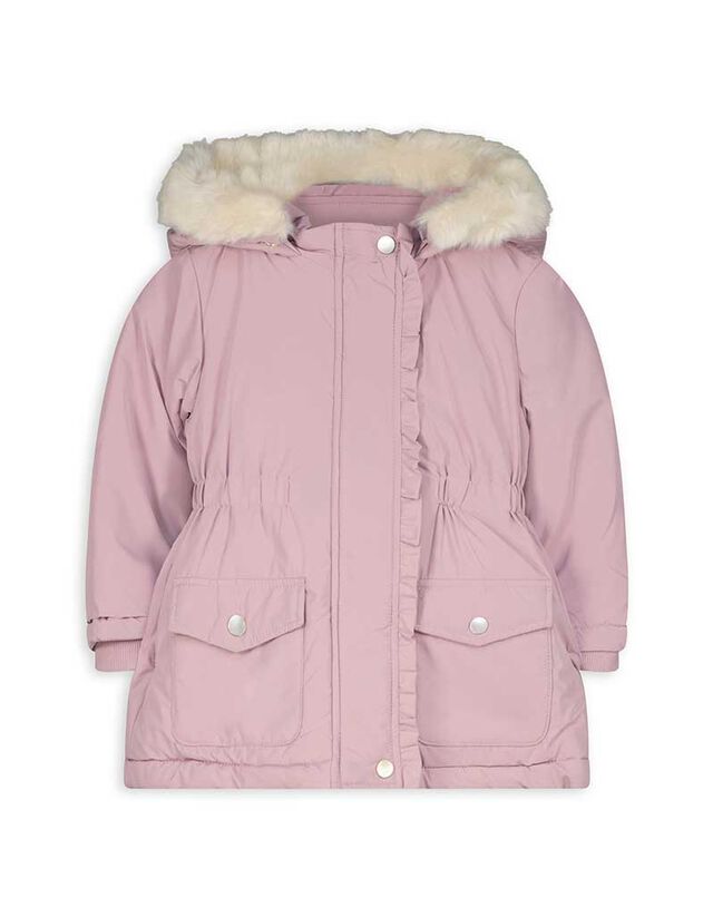 Parka - Levehető műszőrme - lila