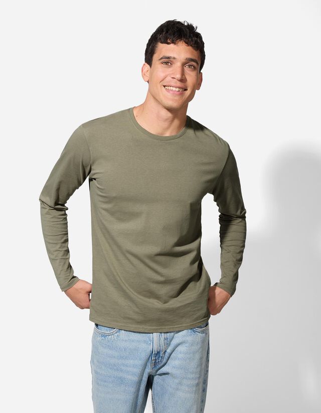 Hosszú ujjú felső - Kerek nyakkivágás - vilagos zold