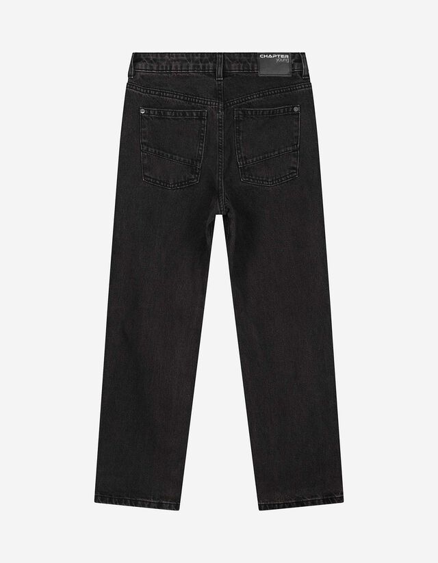 Farmernadrág - Laza szabás - fekete