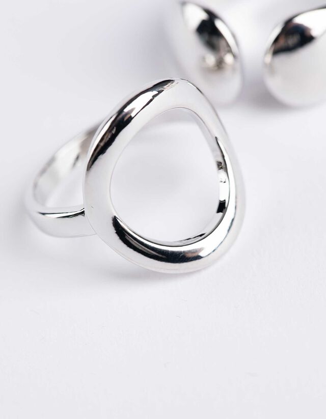 Gyűrű - 2 db-os csomag - ezust