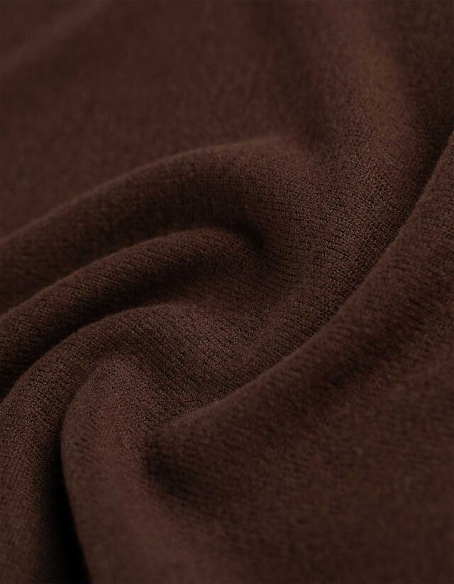 Hosszú ujjú felső - Nyitott vállú - sötétbarna