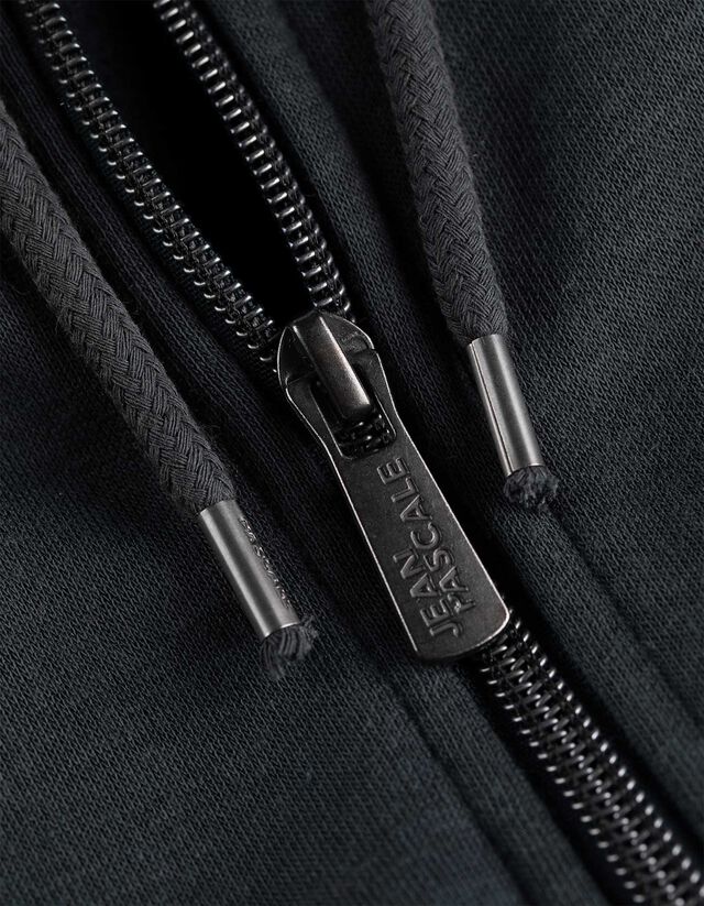 Cipzáros melegítőfelső - Zsinóros kapucni - sotetkek