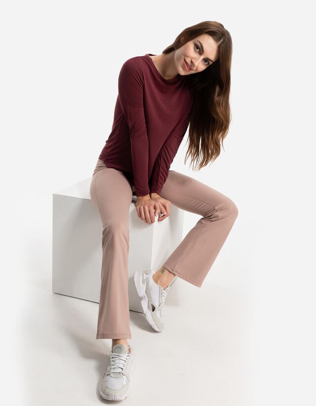 Hosszú ujjú felső - Lélegző szövet - fekete