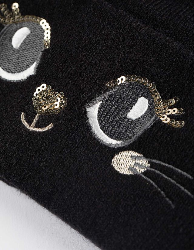 Sapka - Flitteres - fekete