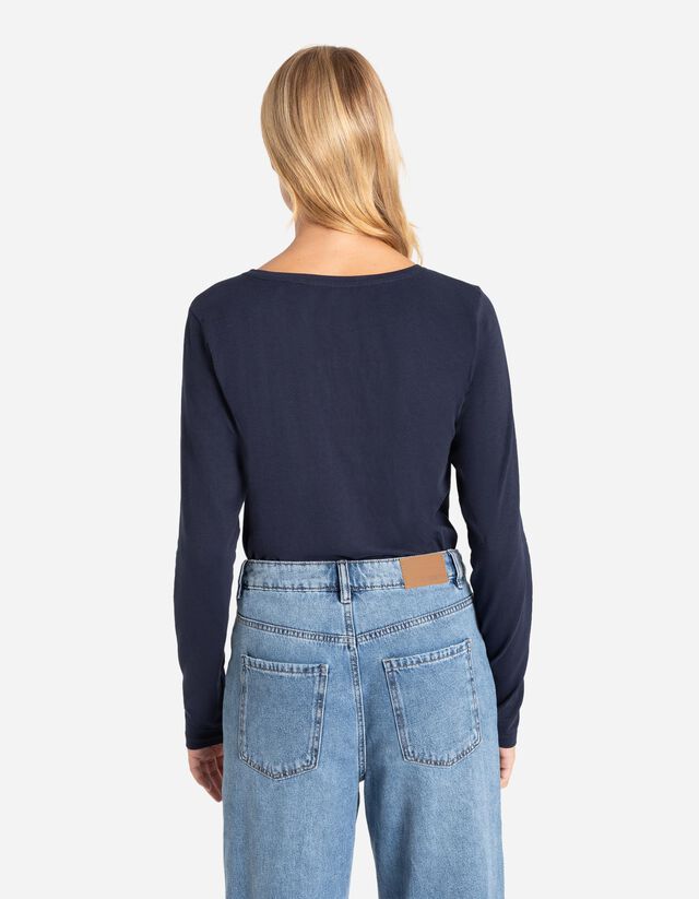 Hosszú ujjú felső - Alapvető - bézs