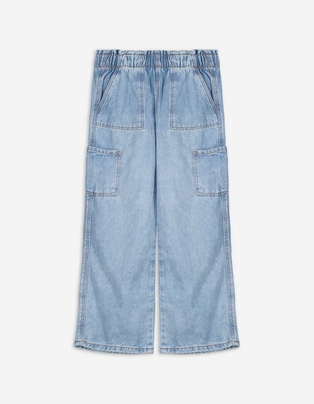 Cargo nadrág - Széles szárú - vilagoskek