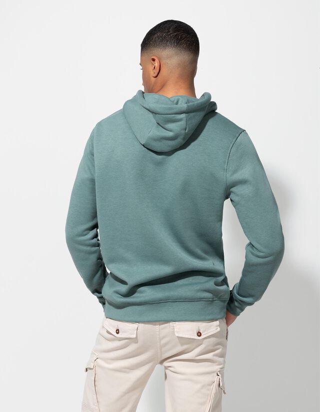 Kapucnis felső - Pamut keverék - sotetkek