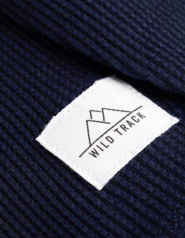 Hosszú ujjú felső - Henley nyakkivágás - sotetkek